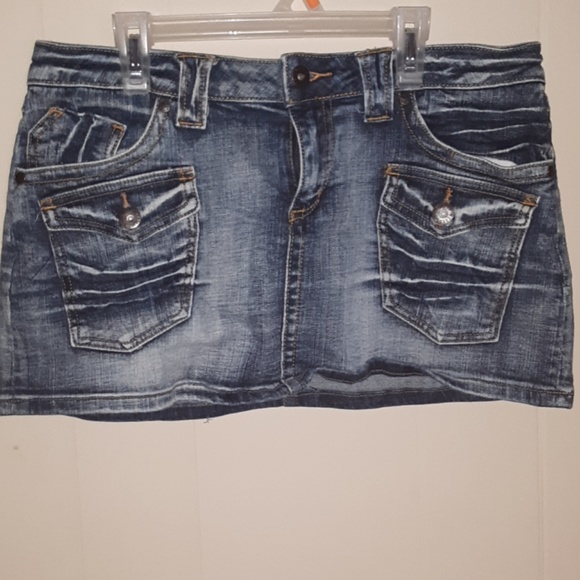 Younique size 11 denim mini skirt worn once - Picture 1 of 6